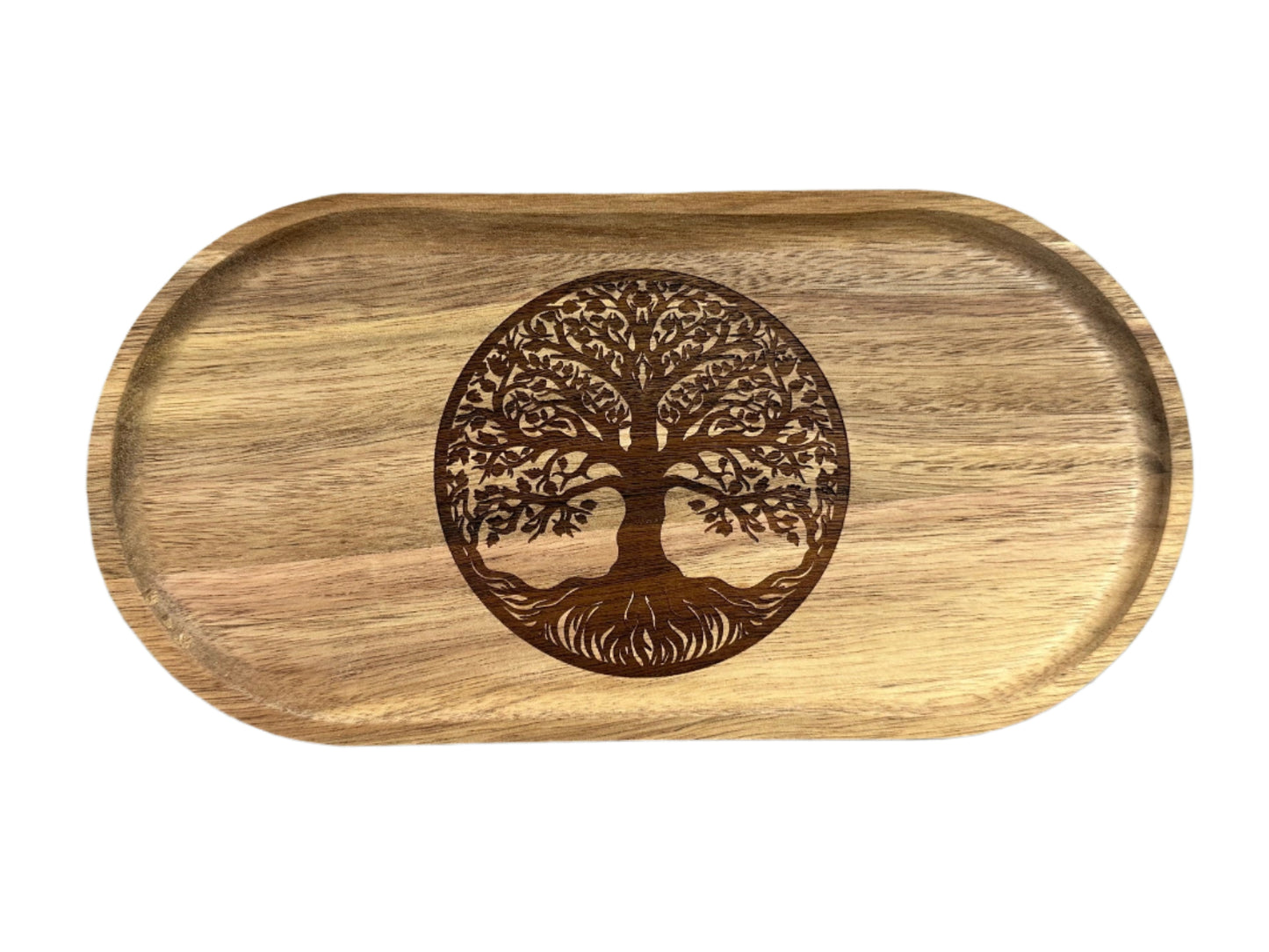 Tree Acacia Wood Serving Tray