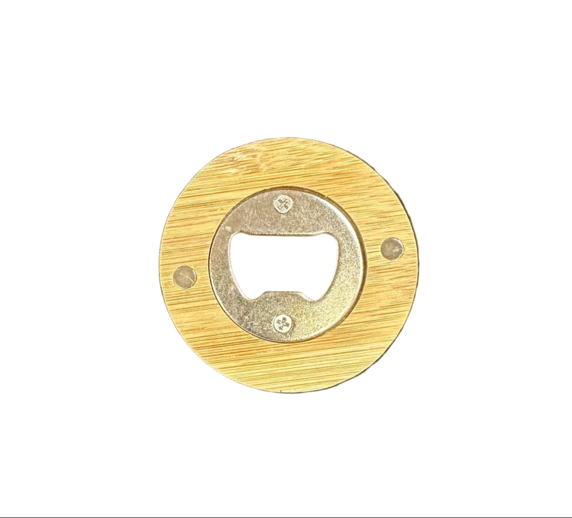 Logo Wood Magnetic Bottle Opener